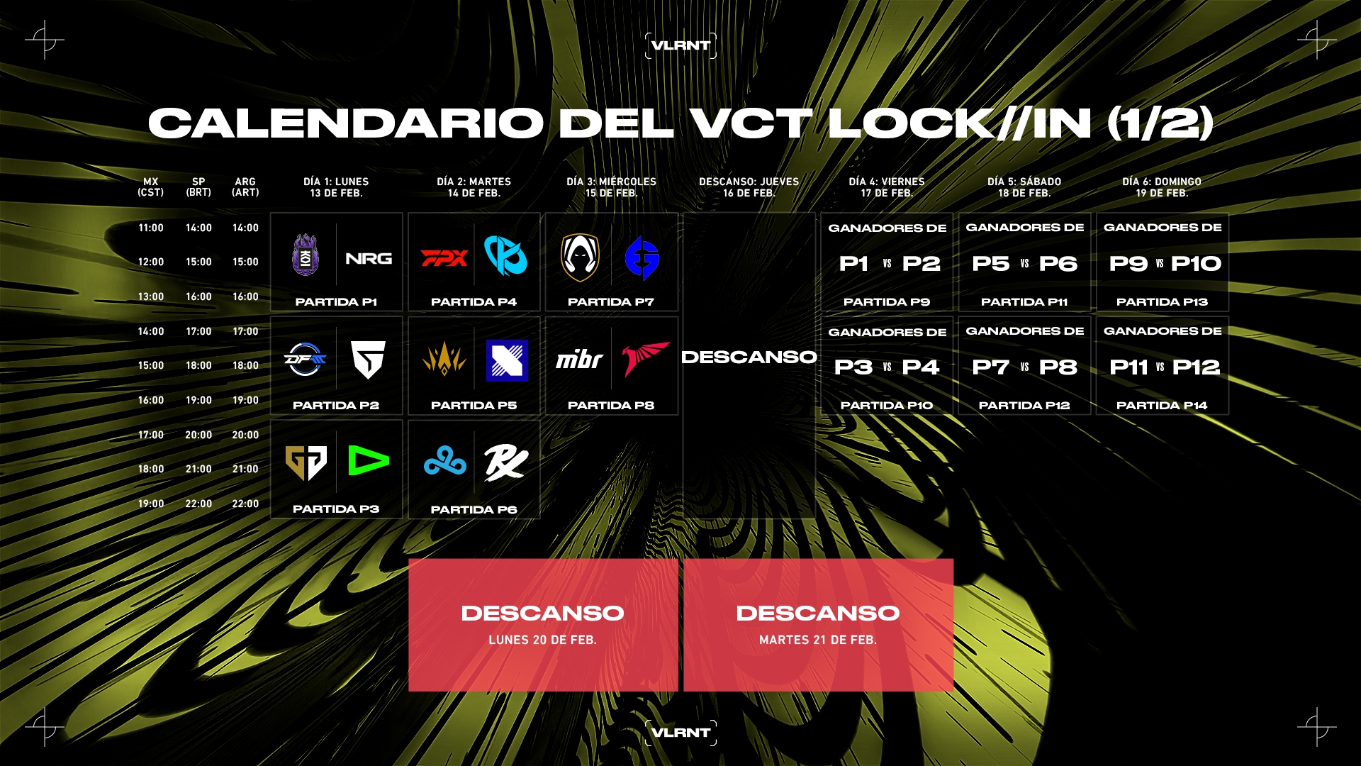 Everything you need to know about the LOCK//IN tournament in Sao Paulo: keys, calendar, date, teams and lineup for the start of the Valorant Champions Tour.