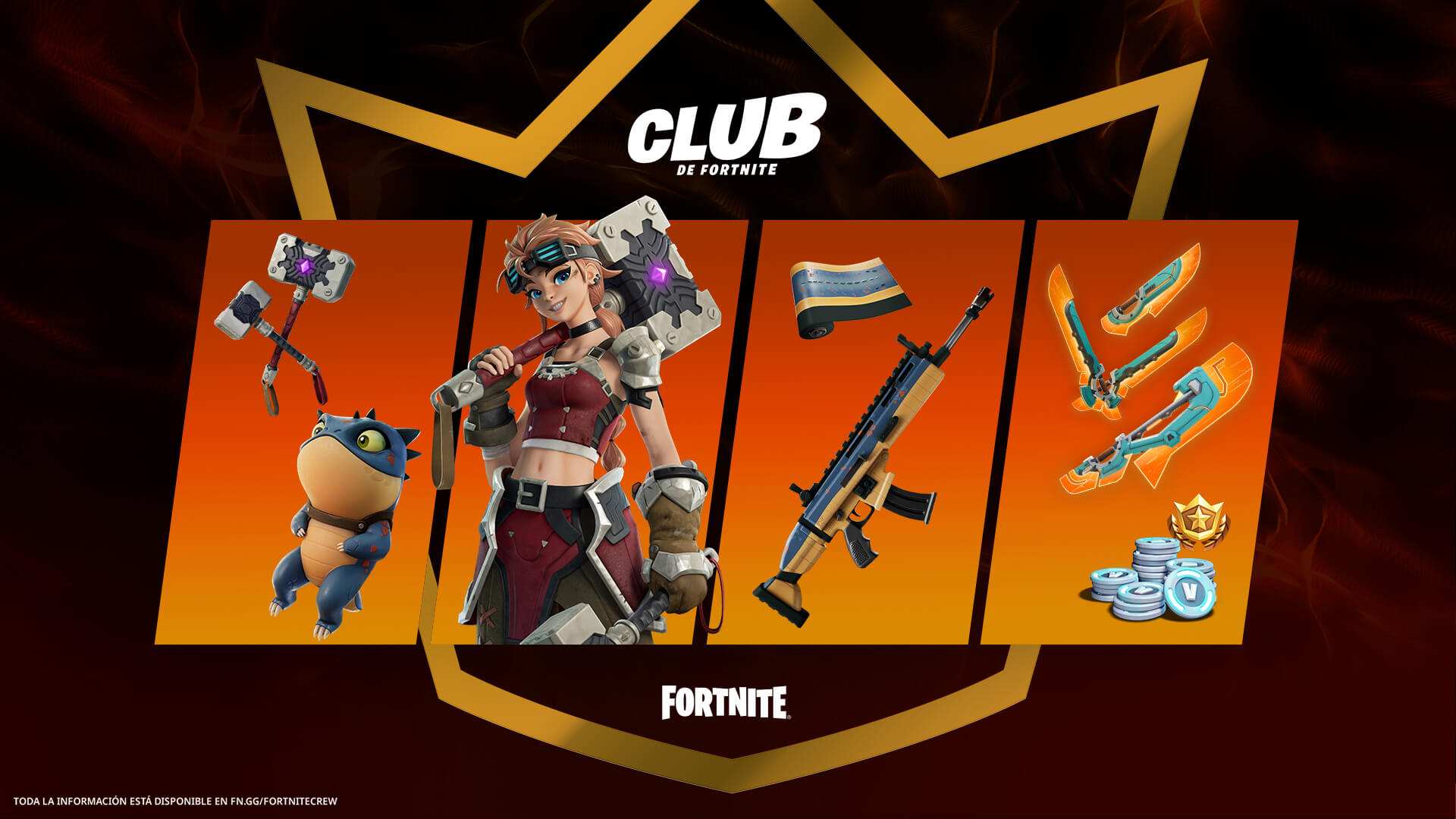 Find out about Sylvie's outfit, the Miraditas backpack and other cosmetics and advantages that you will receive for the Fortnite Club subscription in February 2023.