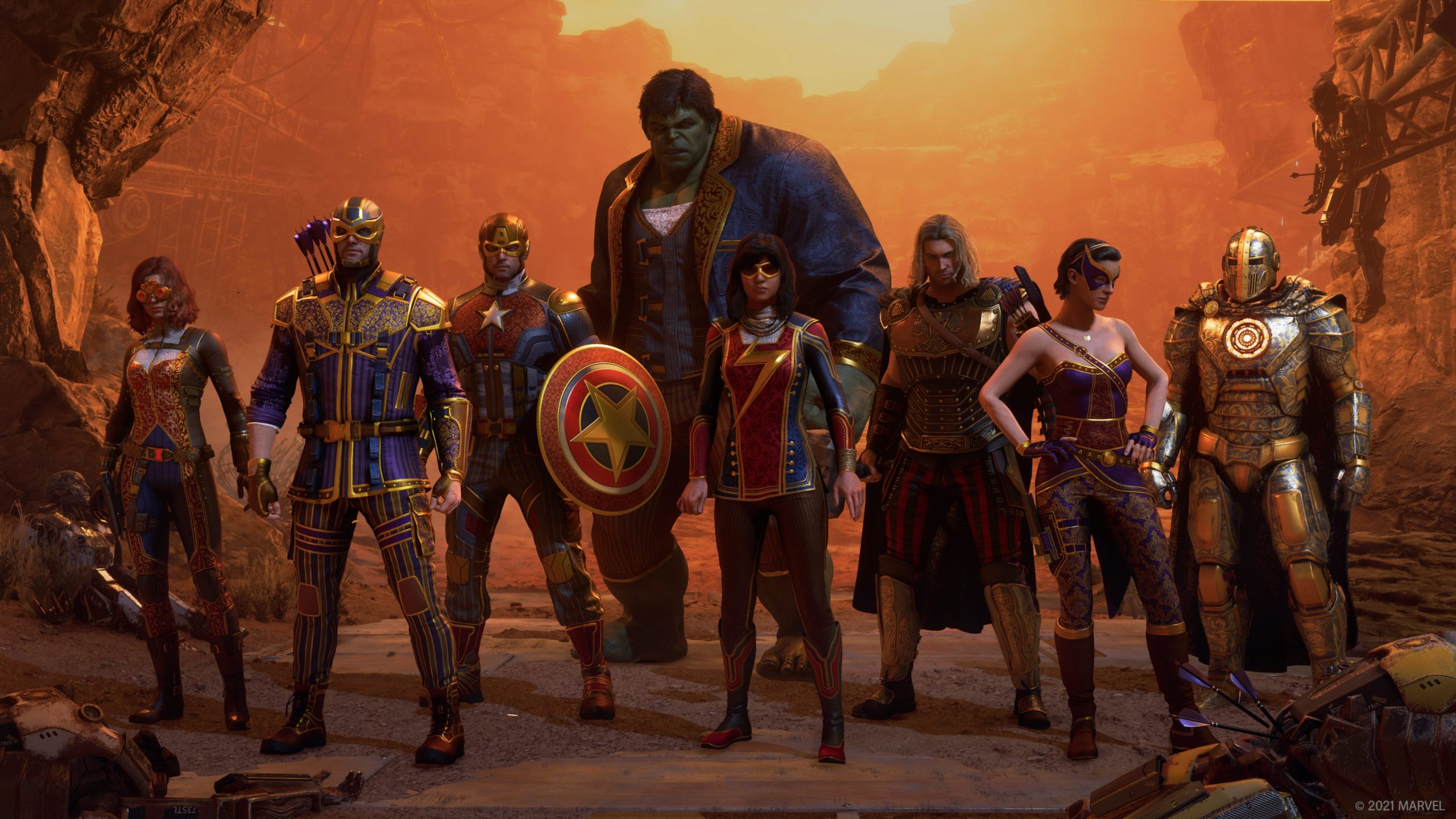 Marvel's Avengers recibirá trajes 'steampunk' para los personajes del juego