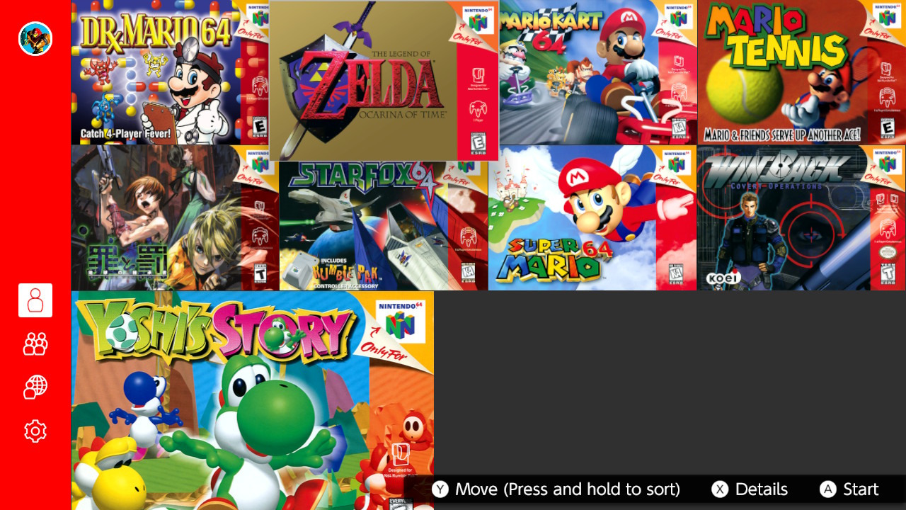 Nintendo 64 en Switch, controles de GameCube, Controller Pak y