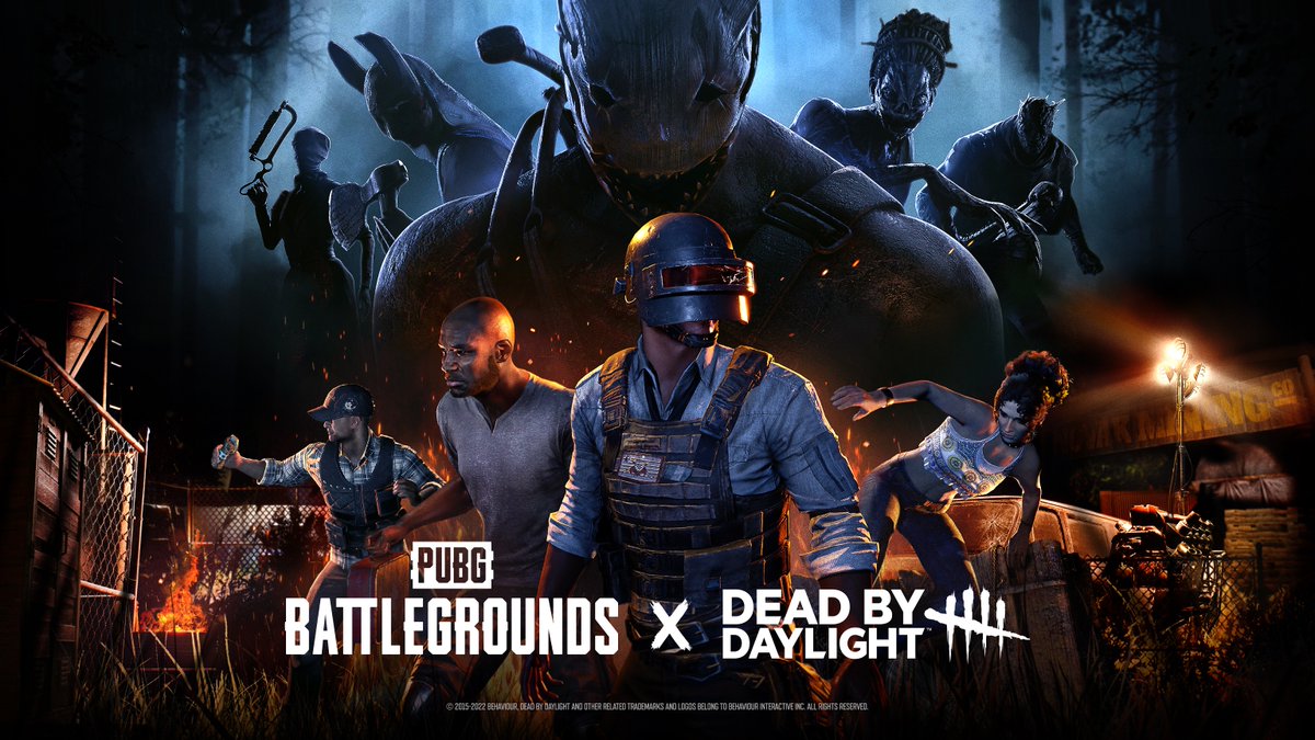 Mediante sus cuentas oficiales, PUBG: Battlegrounds reveló invitados especiales de Dead by Daylight para su colaboración de halloween en octubre de 2022.
