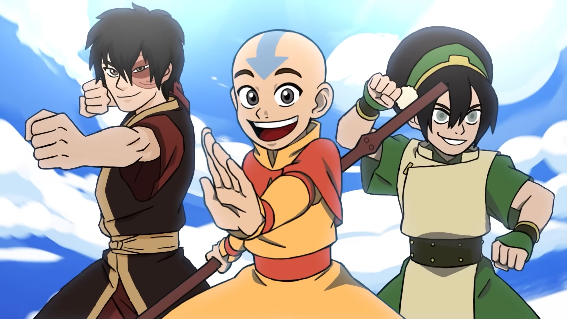 Aang, Toph, y Zuko, personajes de Avatar: el último maestro aire, se unen a Brawlhalla como apariencias épicas y llegará una nueva arma: botas de batalla.