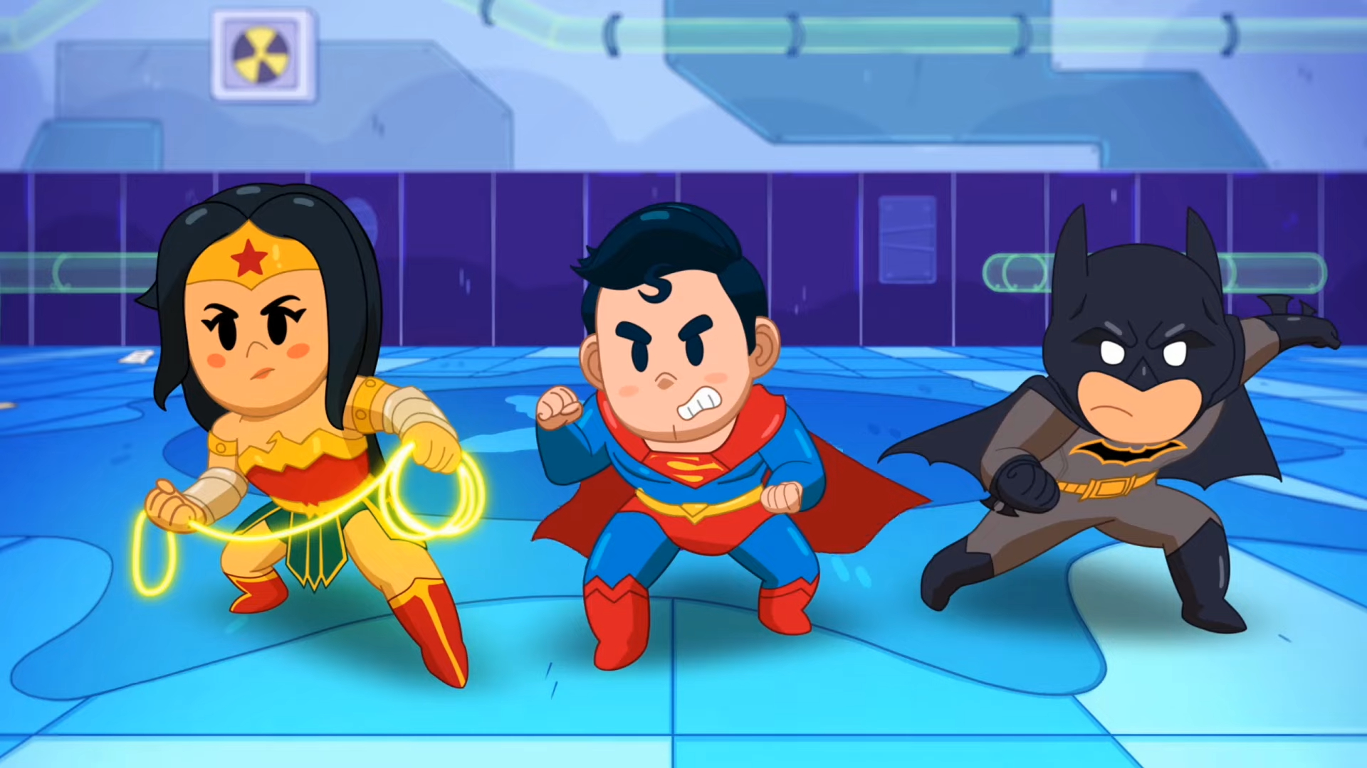 Superman, Batman y la Mujer Maravilla juego familiar DC Liga de la Justicia Caos Cósmico