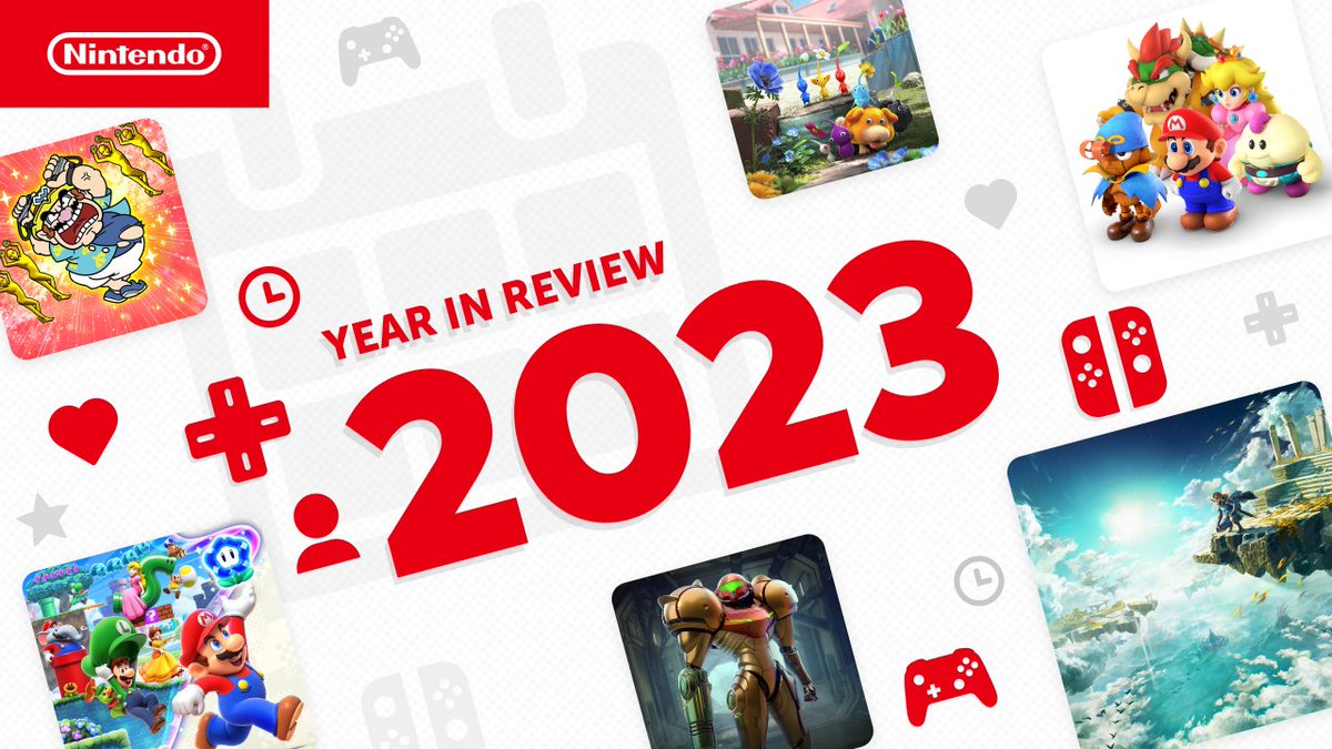 Conozcan las estadísticas de juego y los títulos a los que más se dedicaron con el resumen anual de Nintendo Switch para 2023.